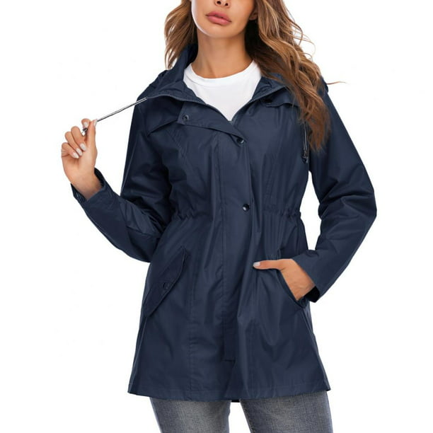 Details about   Columbia Womens Rain Jacket Black Waterproof Hood Pockets Drawcord 